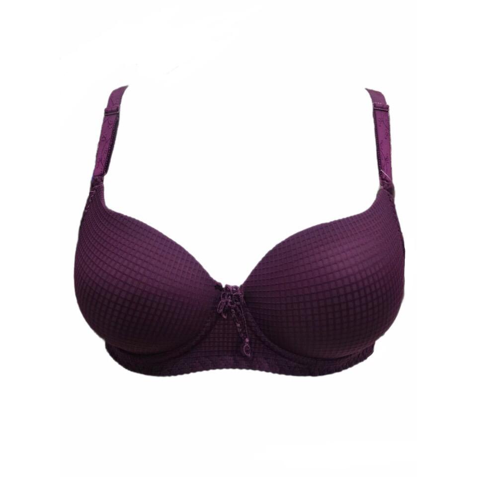 Glena Waffle Motif Wire Bra