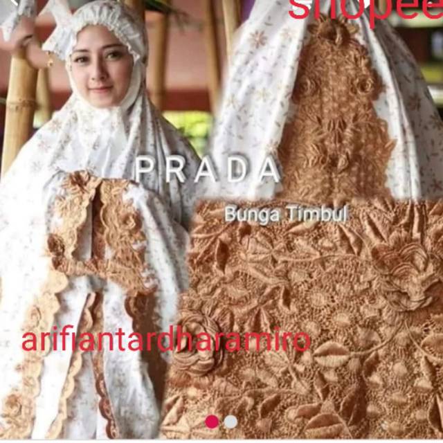 MUKENA SUTRA PARIS PRADA BUNGA TIMBUL 06