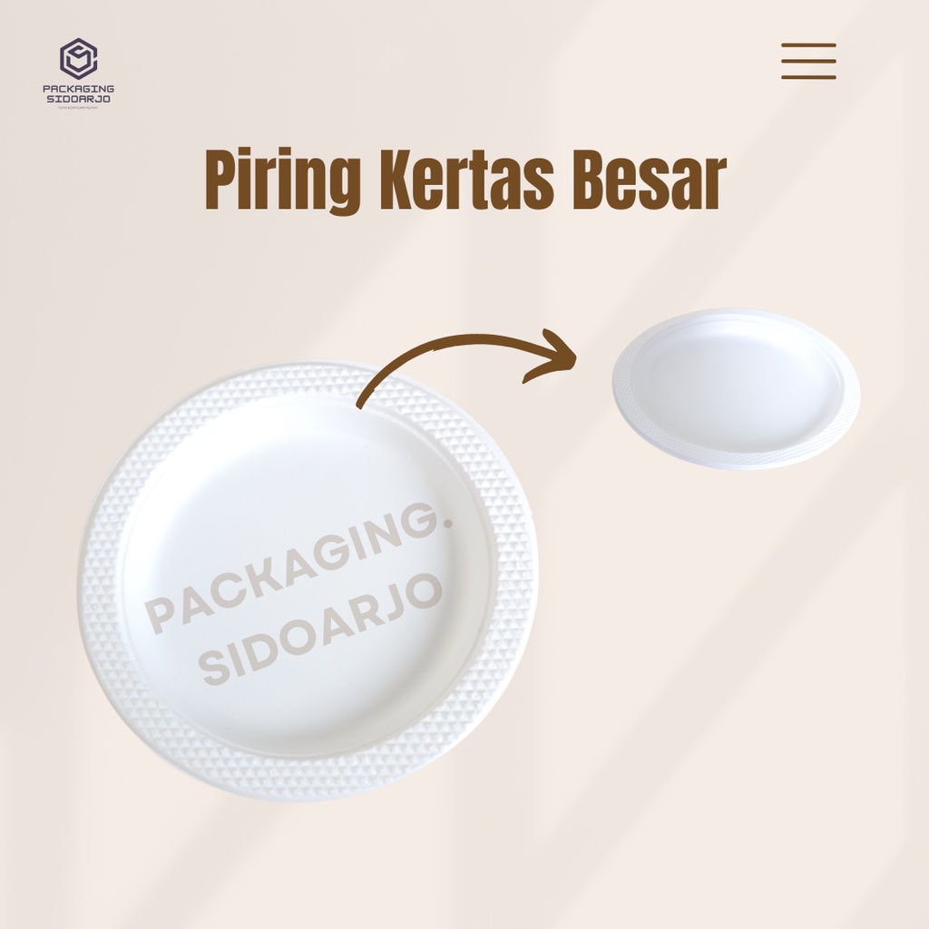 Piring 9/Piring Plastik Kecil Putih Susu/Piring Plastik/Tempat Makan/Alas Makan