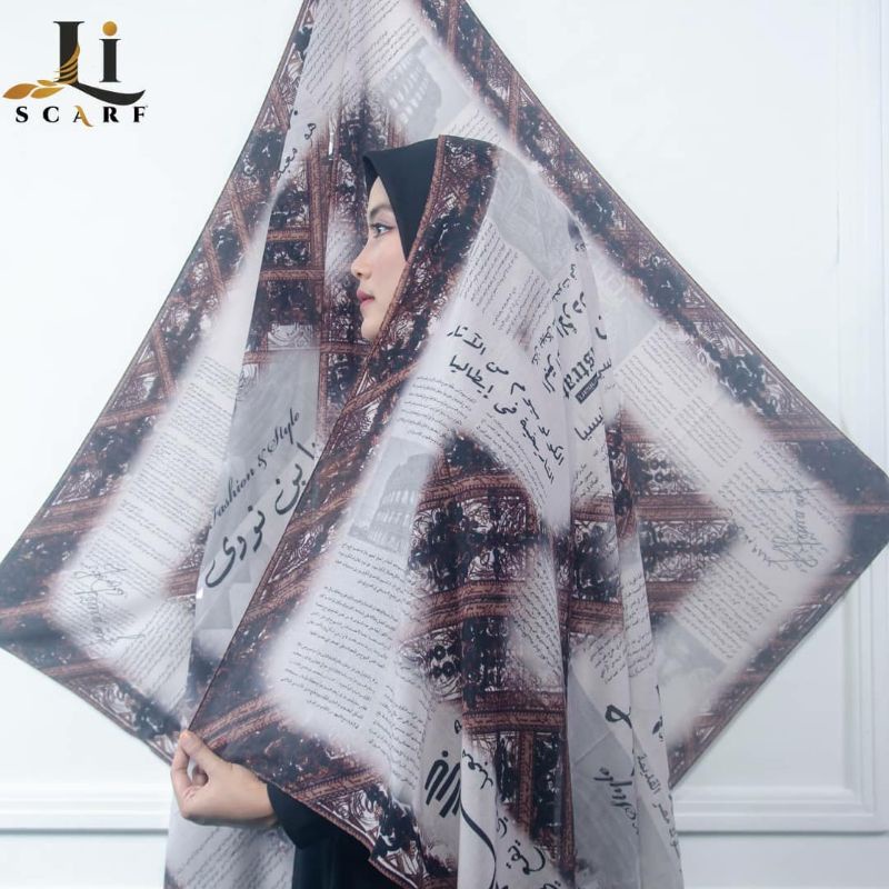 Li.Scarf Arabic Vintage White