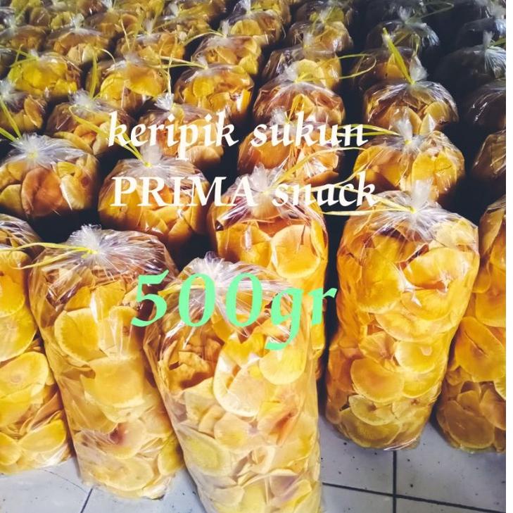 

Tanpa Ongkir KERIPIK SUKUN 1/2kg / keripik gurih dan renyah rasa bawang .,.,