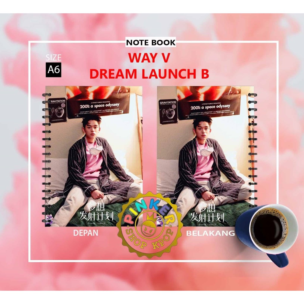 

[READY STOCK] Note/Notebook A6 WAY V DREAM LAUNCH B Buku Notes Notebook Kpop Murah