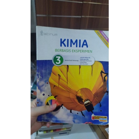 PRELOVED Buku Cetak Kimia kelas XII 12 Platinum Sentot Budi Rahardjo kurikulum 2013 revisi terbaru