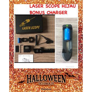 LASER HIJAU Bonus charger