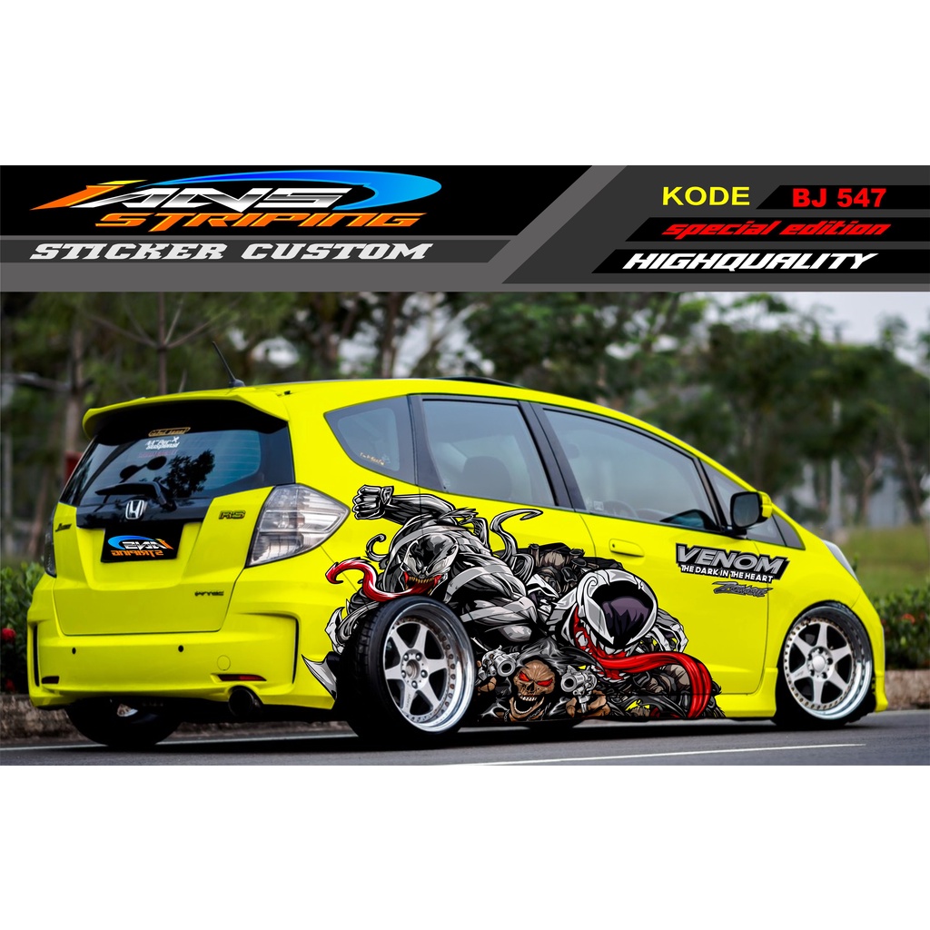 DECAL STIKER MOBIL JAZZ SIGRA BRIO YARIS SEDAN / STICKER SAMPING MOBIL / STICKER VARIASI MOBIL