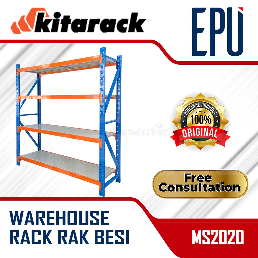 Kitarack MS2020 (Starter) - Warehouse Rack Rak Besi Rak Gudang Lemari