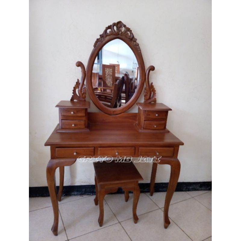 meja rias tolet kartini kayu jati jepara