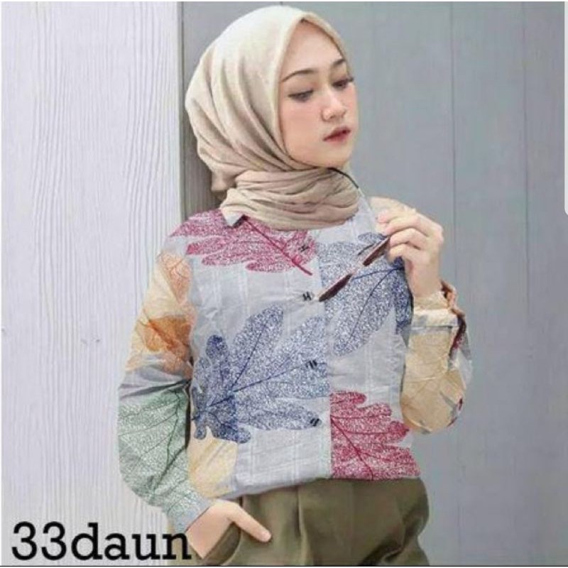 Kemeja wanita katun jepang