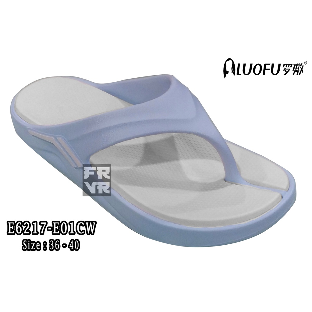 Luofu Original Sendal Jepit Soft Sporty Wanita Pastel Color E6217-E01CW Size 36 - 40