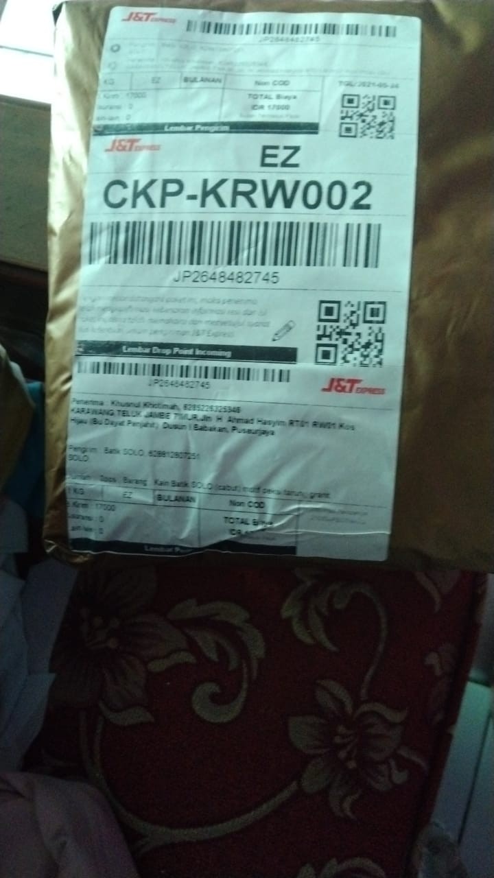 Kain Batik Solo (cabut) Motif Peksi Tarung Granit