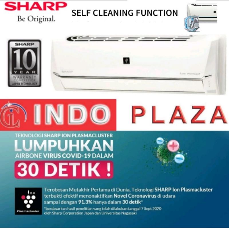 AC SHARP 1 PK PLASMACLUSTER AH-AP09SSY