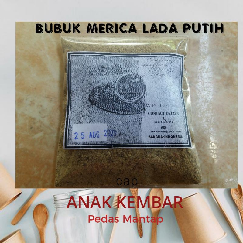 

Bubuk merica lada putih 100g asli Bangka murah
