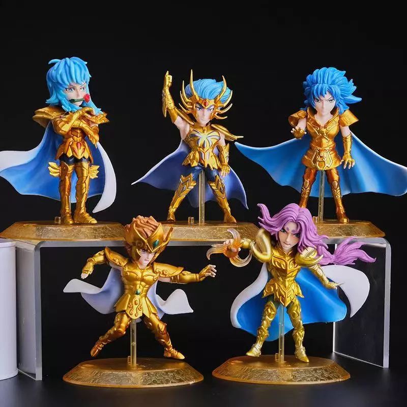 Figure Saint Seiya set 5 Miniatur Hiasan Topper