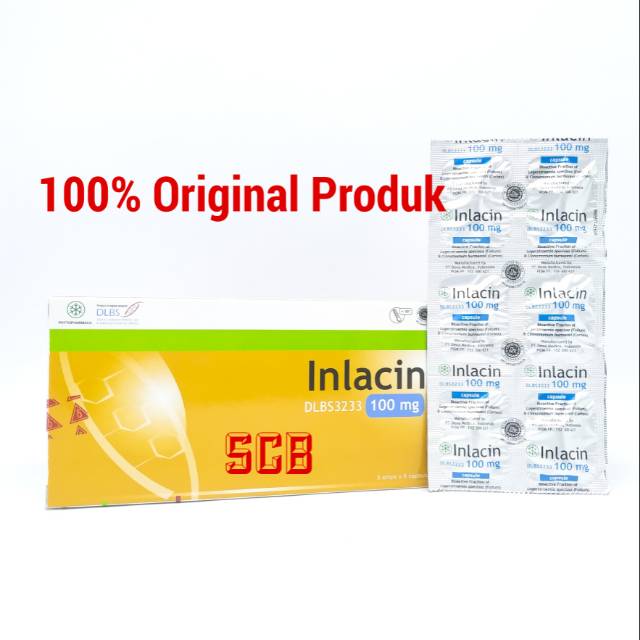 Inlacin 100mg -Obat Diabetes atau Menurunkan Kadar Gula -Perstrip