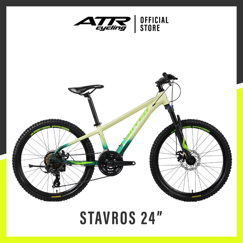 SEPEDA GUNUNG MTB AL 24-24SP UNITED STAVROS 24(21)GN-GN