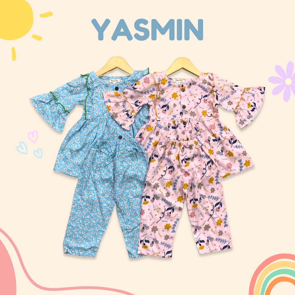 1-4TH SETELAN ANAK YASMIN ONE SET ANAK RAYON by MYBEE