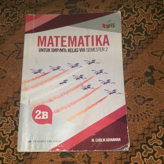 Jual BUKU MATEMATIKA 2B UNTUK SMP KELAS 2/8/VIII SEMESTER 2 | Shopee ...