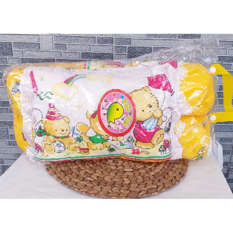 Bantal Guling Bayi Set 3in1 Piu || Perlengkapan Tidur Bayi