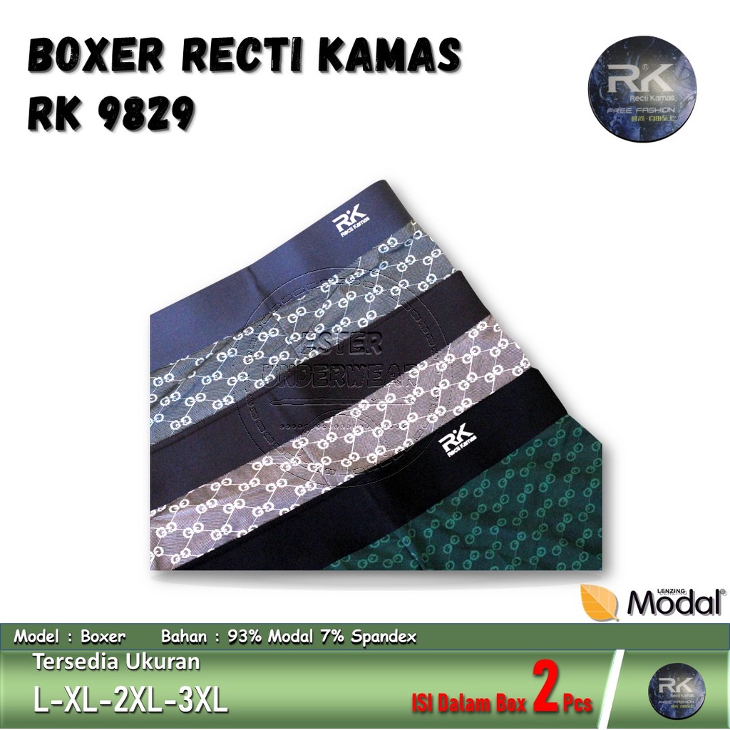 BOXER RECTI KAMAS RK 9829 IMPORT ISI 2