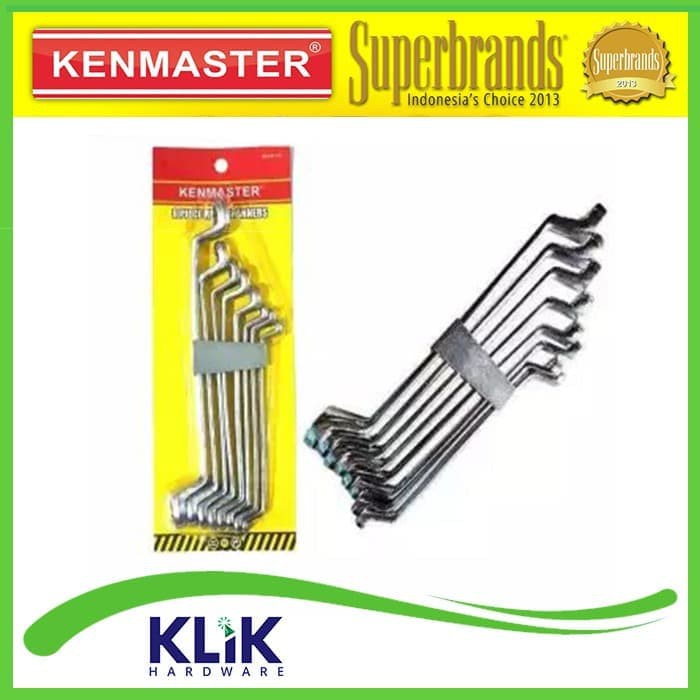 Kenmaster Kunci Ring Set 8 Pcs Ukuran 6 - 22 mm