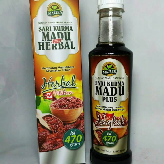 

SARI KURMA MADU PLUS Herbal Angkak Propolis Jambu Biji Mazied ASLI BPOM UK ORIGINAL