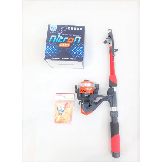 SET PANCING REEL NITRON/ AUDREY 200 COLOURFULL + JORAN ANTENA JAPAN EXTRO / MEZZA 150 FREE SET KAIL