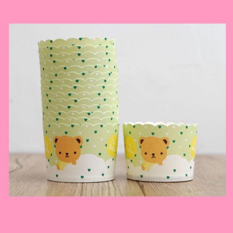50pcs CUPCAKE CASE MUFFIN PAPER CUPCAKE MUFFIN ANIMAL LUCU UNIK TERBARU TIDAK PERLU TATKAN