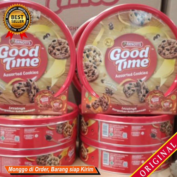 

Jajanan Kue Lebaran camilan keluarga Sajian menyenangkan GOOD TIME Cookies 149g