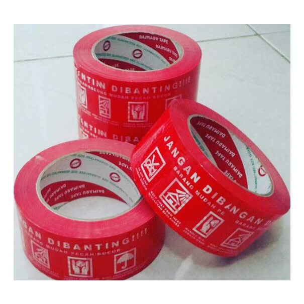 

Lakban Printing Fragile Merah