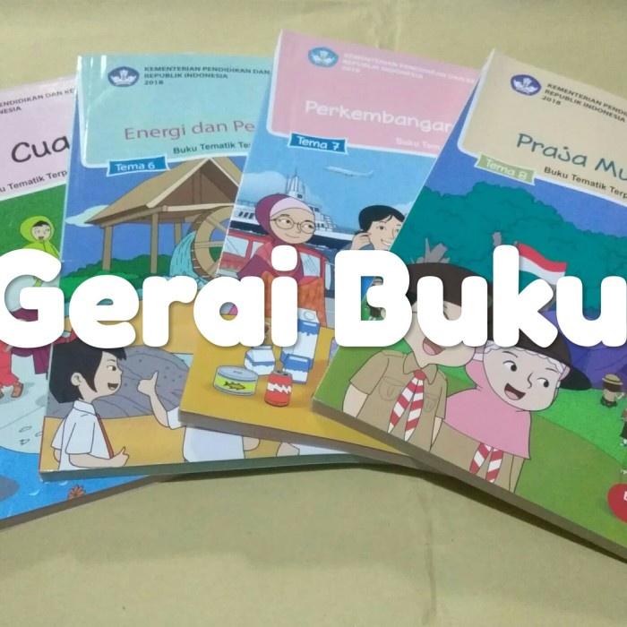 

❤BISA COD❤ Terbaru !!! Paket 4 Buku Tematik Kelas 3 SD Semester 2 Revisi 2018
