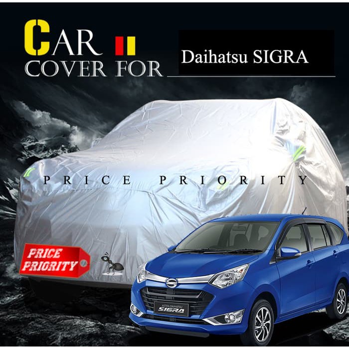 (BISA COD)  cover mobil transparan Body Cover Mobil Sarung Mobil Selimut Mobil Daihatsu Sigra Polyes