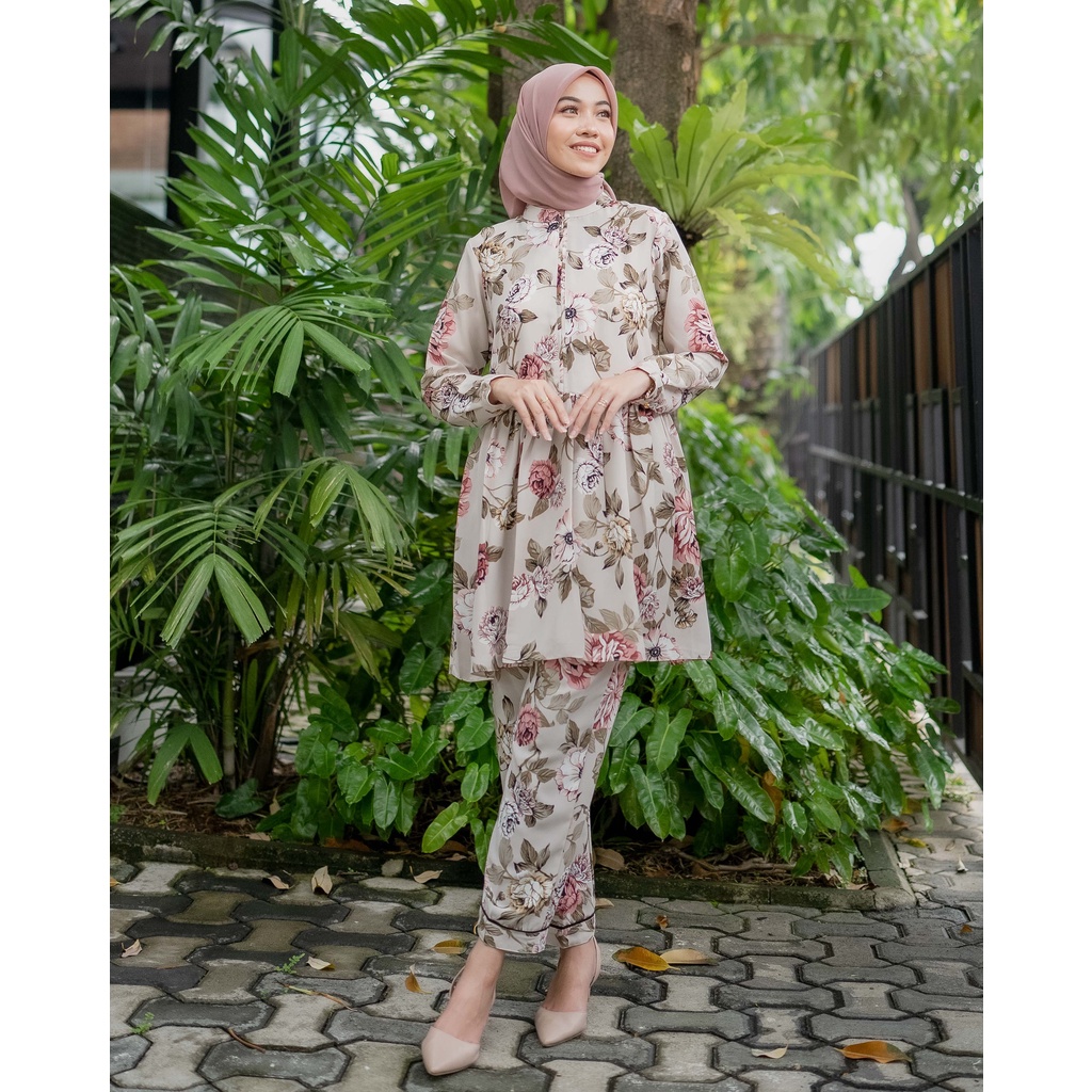 Aurora Set Baju Muslim Gamis - Gallery Muslim