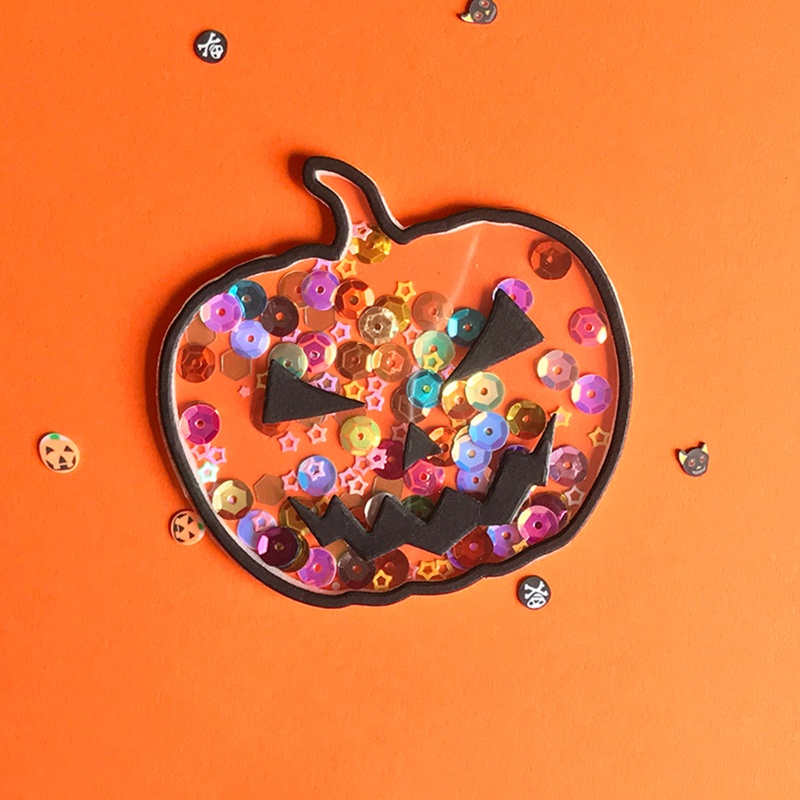 Cetakan Stensil Cutting Dies Motif Labu Halloween Untuk Scrapbook / Craft DIY