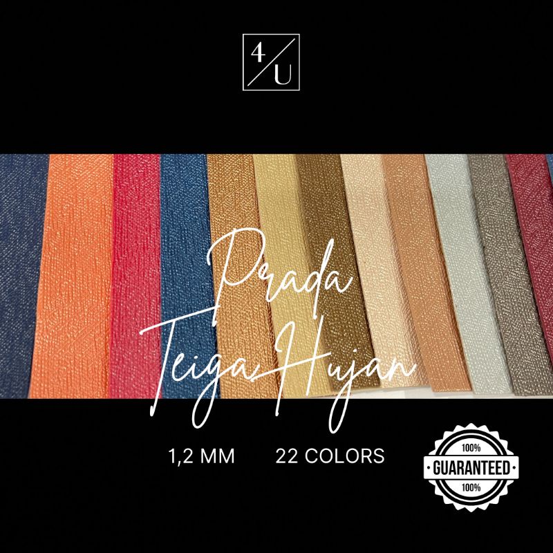 MURAH Kain Kulit Sintetis Meteran Oscar Prada Teiga Hujan 1x 1.37M Bahan Tas