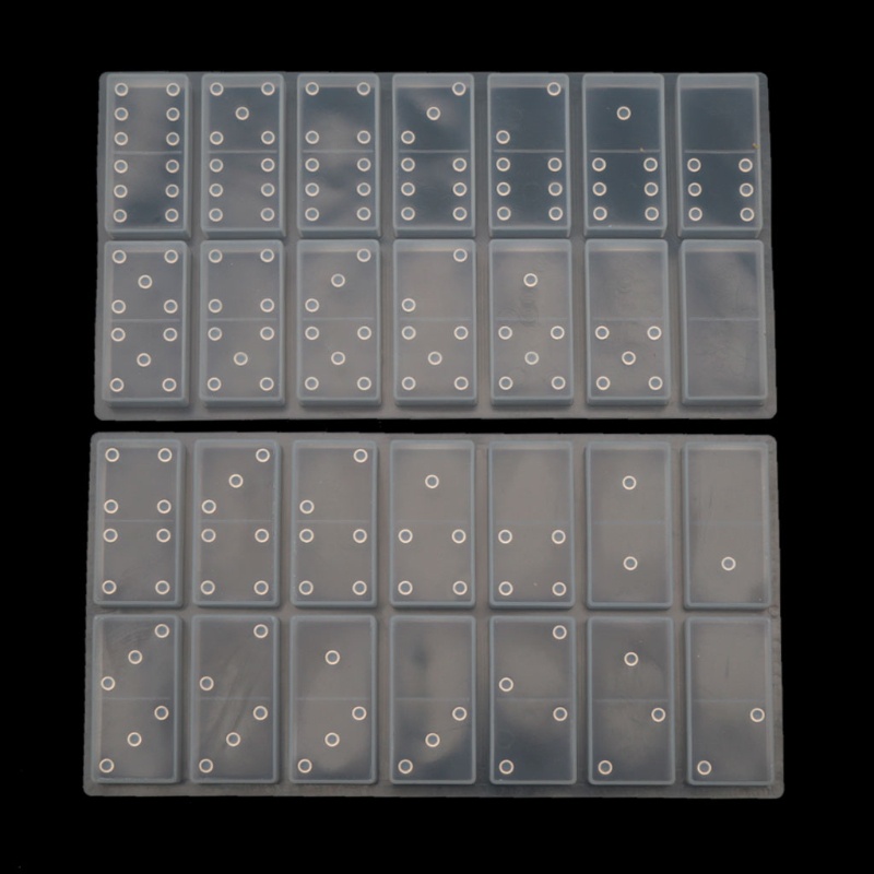 SIY  Handmade Silicone Dominoes Resin Casting Mold Dominoes Game Play Epoxy Resin Mold Dominoes Game Casino Fun Art Crafts