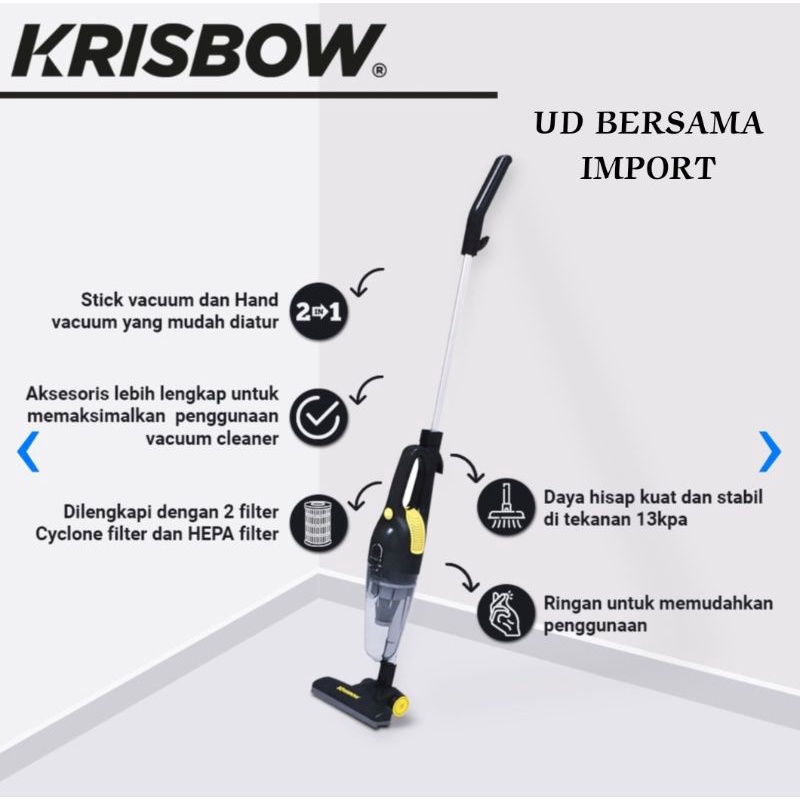 KRISBOW Penghisap Debu Kering 2in1 400W