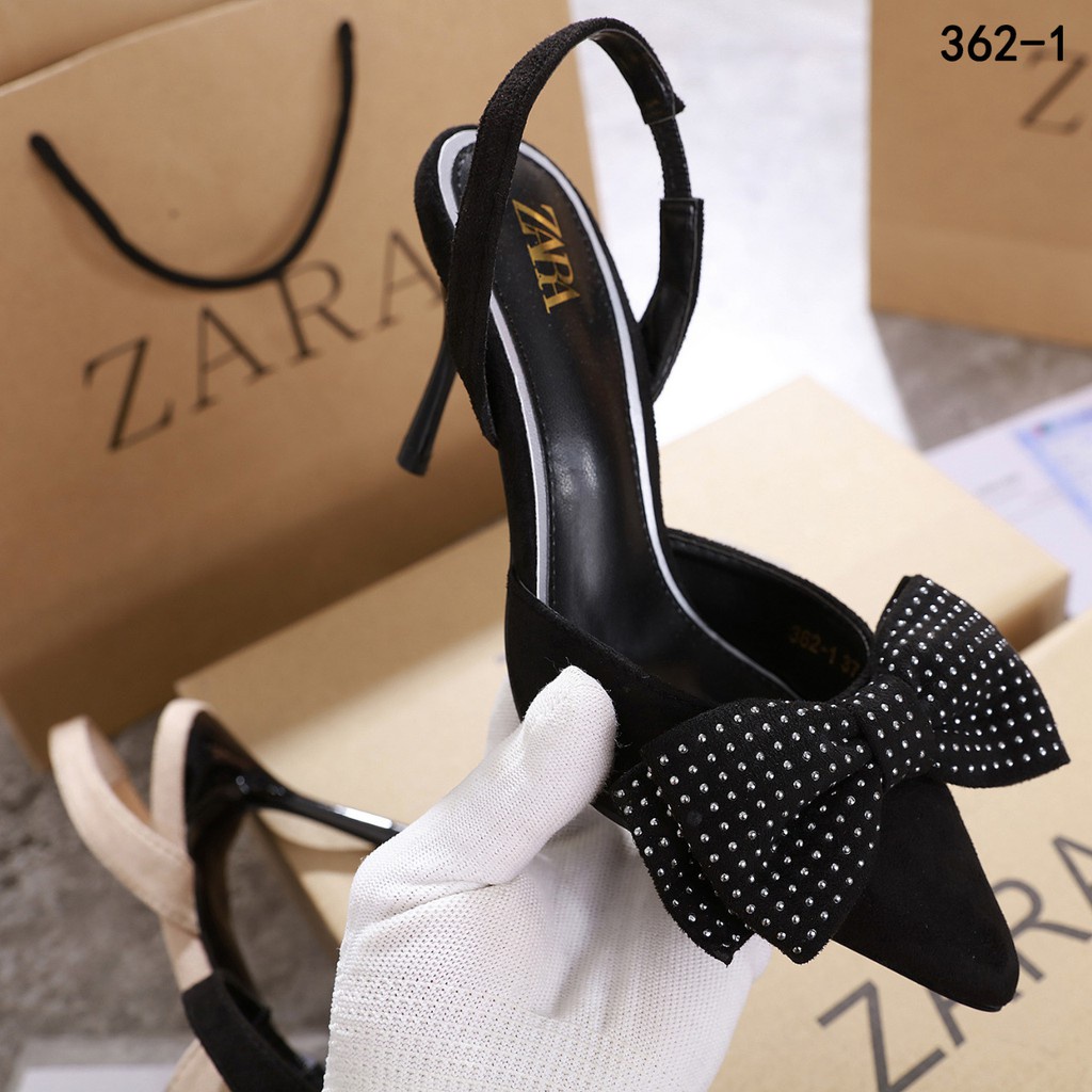 SEPATU WANITA ZS-3451 HEELS 7CM BLACK