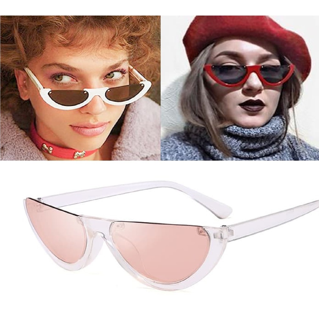 DAPURCANTIK Kacamata Frame Setengah Half Frame  Pria Wanita Fashion Sunglasses Lensa-SG019