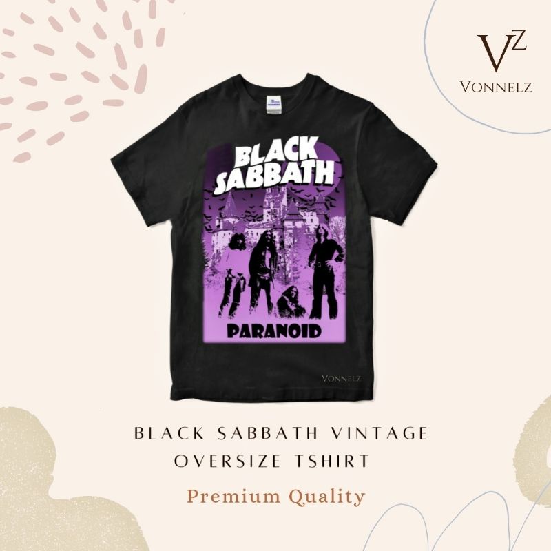 Black sabbath oversize / kaos black sabbath / oversize vintage katun / oversize premium vintage