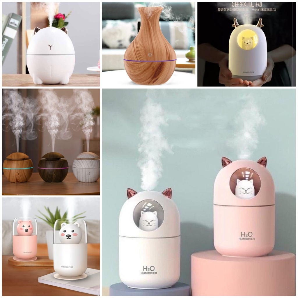 [ TAFFWARE ] Humidifier Aromatherapy Ultrasonic Pewangi Ruangan / Air Diffuser Aroma Terapi Purifier Essential Oil