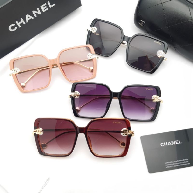 [BISA COD] SUNGLAS KACAMATA FASHION WANITA CHANEL 1059 ANTIRADIASI UV+FREE CAIRAN PEMBERSIH  KACAMAT