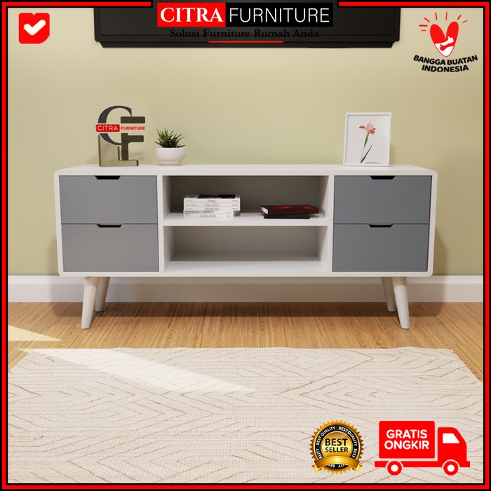 Rak Tv Duco Retro|Bufet Vintage|Meja Tv Kayu Classic|Credenza - LR - LR-03