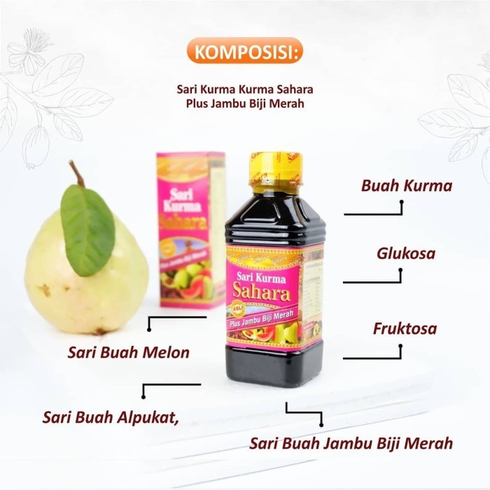 

Sari Kurma Sahara Plus Jambu Biji Merah / Sahara Jambu Merah