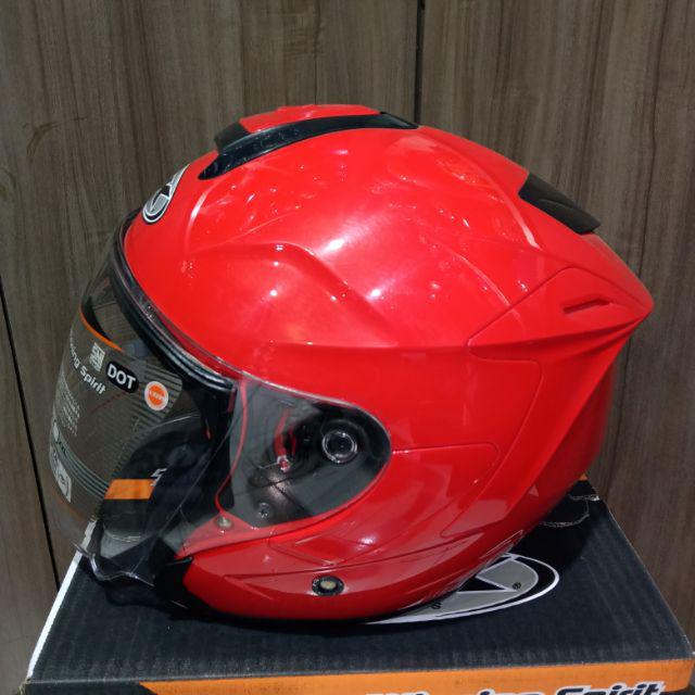 Helm Ink Dynamic Solid Polos-Merah Cabe