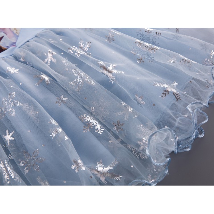 Dress anak Perempuan Gaun Pesta Dress Tutu Import Frozen Elegan