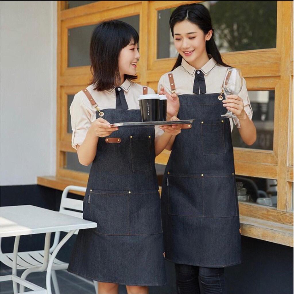 99Store Apron Barbershop Celemek Barista Celemek Custom Barista Barbershop Original Handmade Unisex