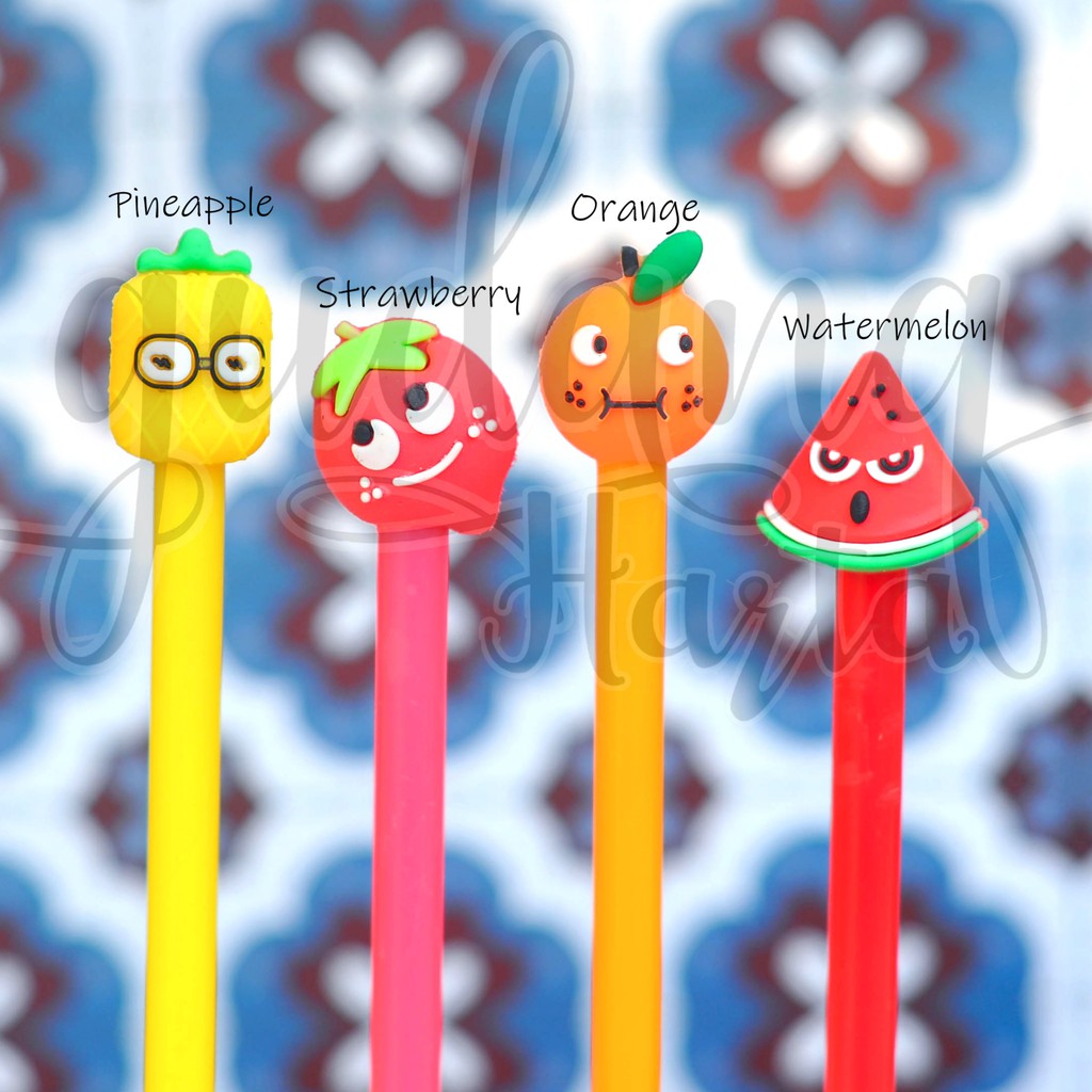 

Pulpen Buah Nanas Strawberry Pineapple Watermelon Semangka Fruits Pena Lucu Unik GC 307056