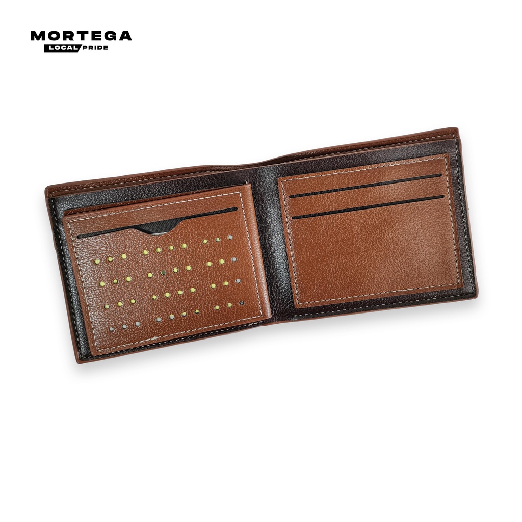 Dompet Lipat Pria Mortega Casual Wallet - Dompet Original Mortega Kulit Sintetis - Leather Wallet - dompet cowok