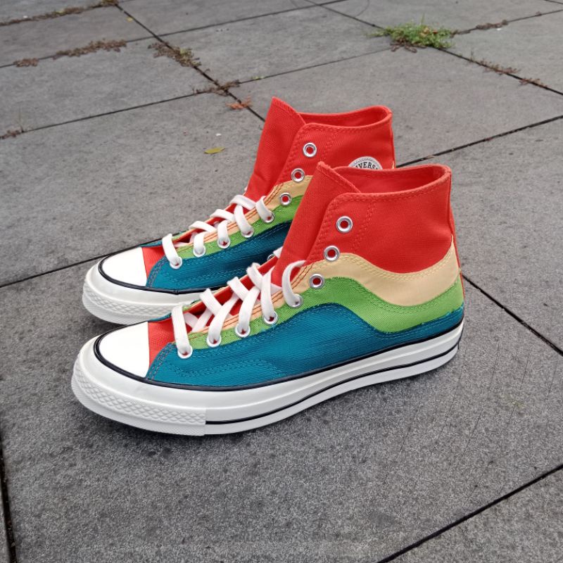 bright converse high tops