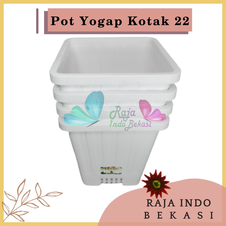 Rajaindobekasi Pot Yogap Kotak 22 Putih Pot Yogap 10 13 15 17 18 19 25 30 Pot Yogap Lusinan Pot Kotak Panjang Tinggi Pot Segi Persegi Empat Hias Panjang Plastik